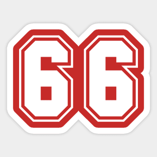 sixty six Sticker